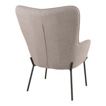 Relaxsessel >Glasgow< in Grau-braun, Stoff - 70x98x79cm (BxHxT)