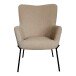 Relaxsessel >Glasgow< in Braun, Stoff - 70x98x79cm (BxHxT)