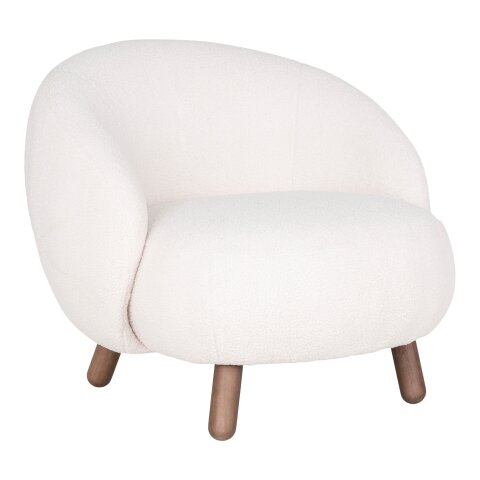 Relaxsessel >Savona< in Weiss, Stoff - 76x68x80cm (BxHxT)