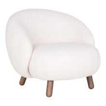 Relaxsessel >Savona< in Weiss, Stoff - 76x68x80cm...