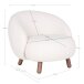 Relaxsessel >Savona< in Weiss, Stoff - 76x68x80cm (BxHxT)