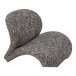 Relaxsessel >Sofia< in Braun Mischung, Stoff - 82x73x77cm (BxHxT)