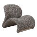 Relaxsessel >Sofia< in Braun Mischung, Stoff - 82x73x77cm (BxHxT)