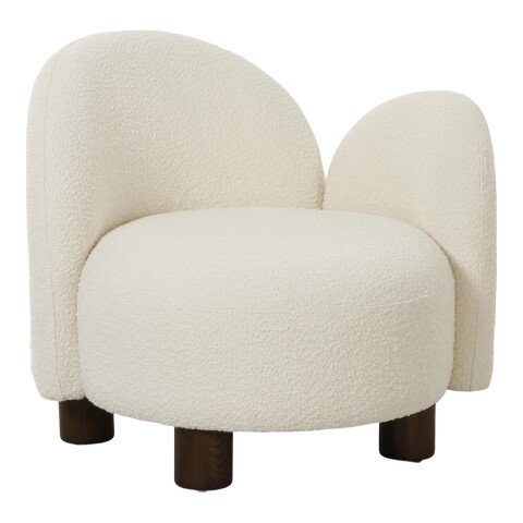 Relaxsessel >Honolulu< in Weiss, Stoff - 82x73x74cm (BxHxT)