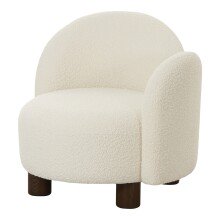 Relaxsessel >Honolulu< in Weiss, Stoff - 82x73x74cm (BxHxT)