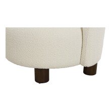 Relaxsessel >Honolulu< in Weiss, Stoff - 82x73x74cm (BxHxT)