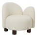 Relaxsessel >Honolulu< in Weiss, Stoff - 82x73x74cm (BxHxT)
