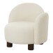 Relaxsessel >Honolulu< in Weiss, Stoff - 82x73x74cm (BxHxT)