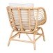 Loungesessel >Sago< in Natur / Weiß, Rattan - 72x75x63cm (BxHxT)