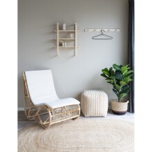 Relaxsessel >Valencia< in Natur, Rattan - 60x84x90cm (BxHxT)