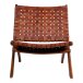 Relaxsessel >Perugia< in Braun, Leder - 66x73x74cm (BxHxT)