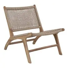 Relaxsessel >Derby< in Natur, Teak - 60x73x80cm...