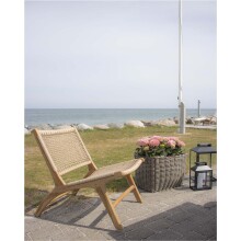 Relaxsessel >Derby< in Natur, Teak - 60x73x80cm (BxHxT)