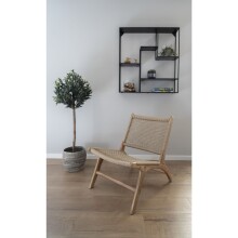 Relaxsessel >Derby< in Natur, Teak - 60x73x80cm (BxHxT)