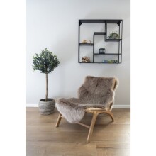 Relaxsessel >Derby< in Natur, Teak - 60x73x80cm (BxHxT)