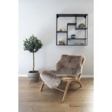 Relaxsessel >Derby< in Natur, Teak - 60x73x80cm (BxHxT)