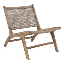 Relaxsessel >Derby< in Natur, Teak - 60x73x80cm...
