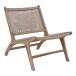 Relaxsessel >Derby< in Natur, Teak - 60x73x80cm (BxHxT)