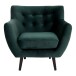 Relaxsessel >Monte< in Grün, Velour - 81x85x78cm (BxHxT)