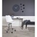 Bürostuhl >Stavanger< in Weiss, Glattlederoptik - 48x94x54cm (BxHxT)