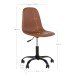 Bürostuhl >Stockholm< in Braun, Glattlederoptik - 53x94x53cm (BxHxT)