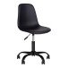 Bürostuhl >Stockholm< in Schwarz, Glattlederoptik - 53x94x53cm (BxHxT)
