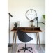 Bürostuhl >Geneve< in Schwarz, Velour - 55x87x55cm (BxHxT)