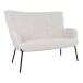 2-Sitzer >Glasgow< in Weiss, Stoff - 128x97x73cm (BxHxT)