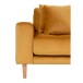 Ecksofa >Lido< in Senfgelb, Velour - 290x76x92cm (BxHxT)