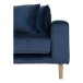 Ecksofa >Lido< in Dunkelblau, Velour - 290x76x92cm (BxHxT)