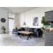 Ecksofa >Lido< in Dunkelblau, Velour - 290x76x92cm (BxHxT)