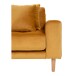 Ecksofa >Lido< in Senfgelb, Velour - 290x76x92cm (BxHxT)
