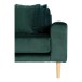 Ecksofa >Lido< in Grün, Velour - 290x76x92cm (BxHxT)