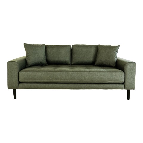 2,5-Sitzer >Lido< in Olivgrün, Stoff - 180x76x93cm (BxHxT)