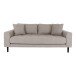 2,5-Sitzer >Lido< in Grau, Stoff - 180x76x93cm (BxHxT)
