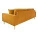 3-Sitzer >Lido< in Senfgelb, Velour - 210x76x93cm (BxHxT)