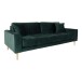 3-Sitzer >Lido< in Grün, Velour - 210x76x93cm (BxHxT)
