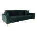 3-Sitzer >Lido< in Grün, Velour - 210x76x93cm (BxHxT)