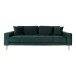3-Sitzer >Lido< in Grün, Velour - 210x76x93cm (BxHxT)