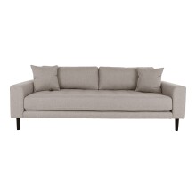 3-Sitzer >Lido< in Grau, Stoff - 210x76x93cm (BxHxT)