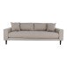 3-Sitzer >Lido< in Grau, Stoff - 210x76x93cm (BxHxT)