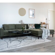 Ecksofa >Lido< in Olivgrün, Stoff -...