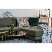 Ecksofa >Lido< in Olivgrün, Stoff - 290x76x92cm (BxHxT)