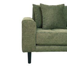 Ecksofa >Lido< in Olivgrün, Stoff - 290x76x92cm (BxHxT)