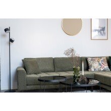 Ecksofa >Lido< in Olivgrün, Stoff - 290x76x92cm (BxHxT)