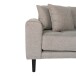 Ecksofa >Lido< in Grau, Stoff - 290x76x92cm (BxHxT)