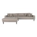 Wohnlandschaft >Lido< in Grau, Stoff - 290x76x92cm (BxHxT)