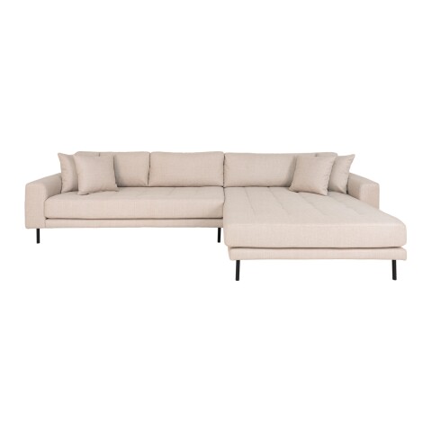 Wohnlandschaft >Lido< in Beige, Stoff - 290x76x92cm (BxHxT)