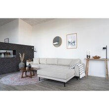 Wohnlandschaft >Lido< in Beige, Stoff - 290x76x92cm (BxHxT)
