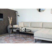 Wohnlandschaft >Lido< in Beige, Stoff - 290x76x92cm (BxHxT)